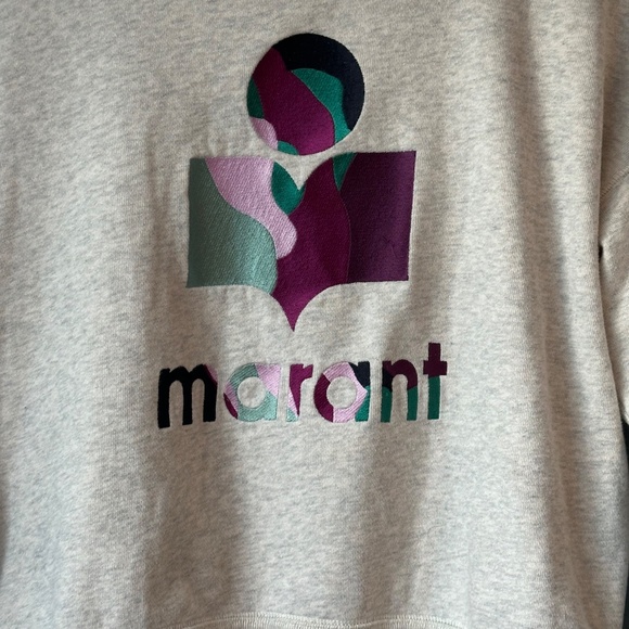 Isabel Marant Etoile Mobyli Sweatshirt in Ecru Size 38 - Picture 4 of 9